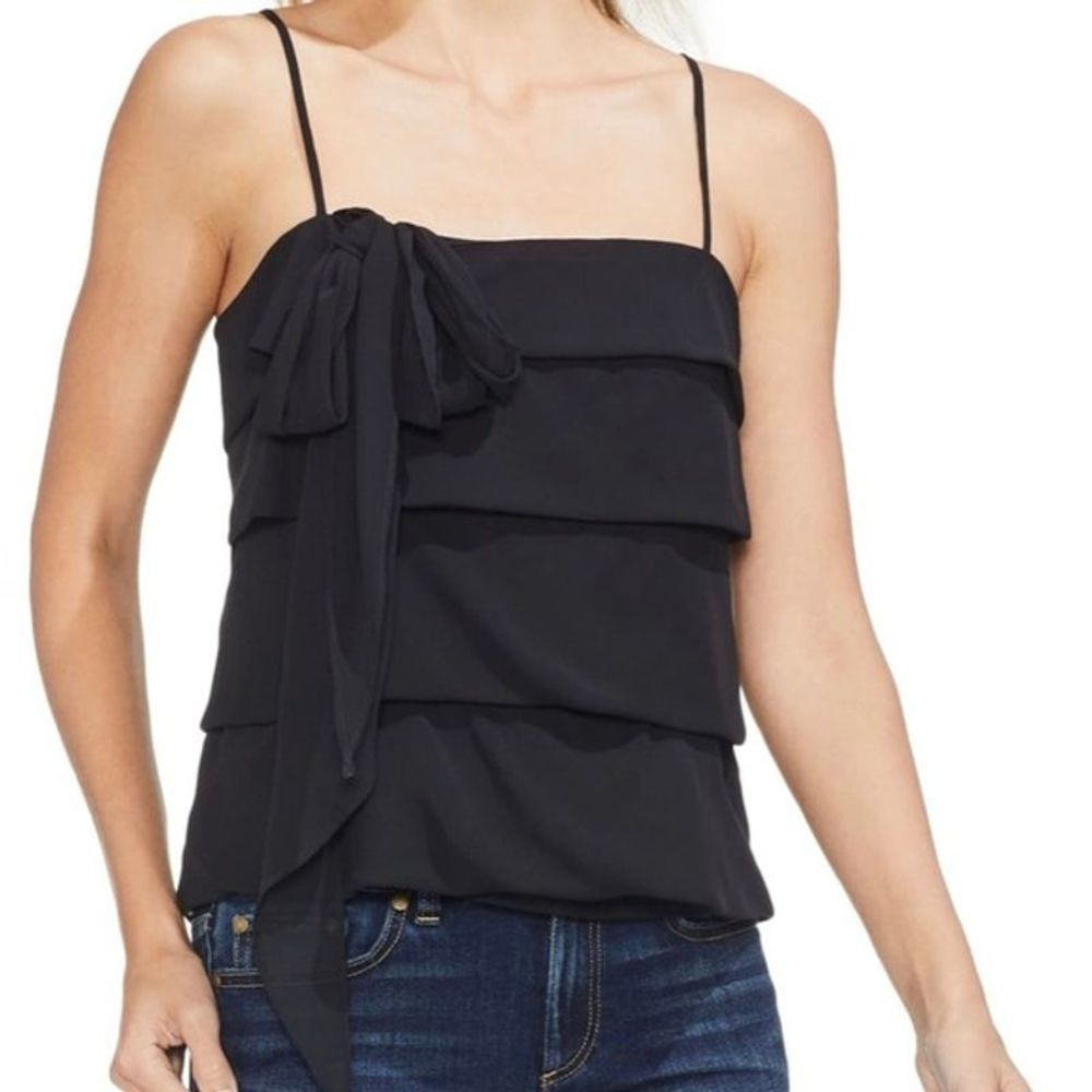Vince Camuto Square Neck Spaghetti Strap Tank Top